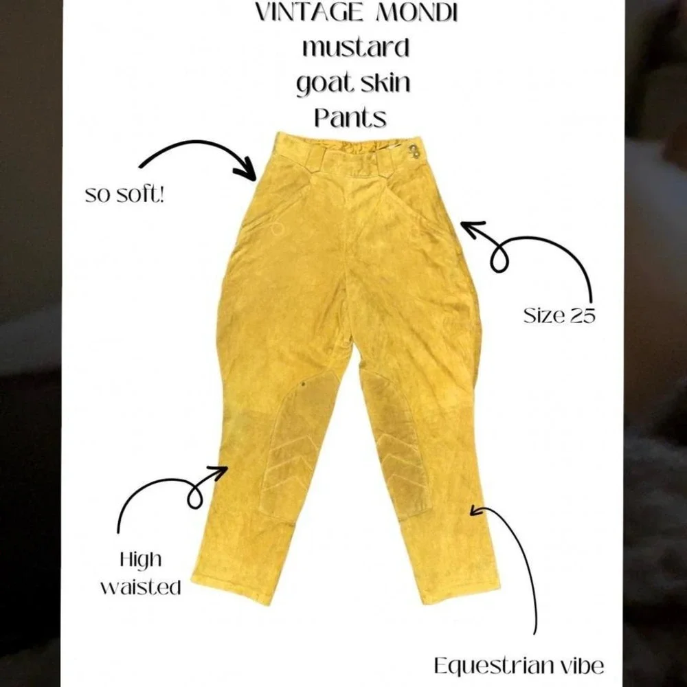 Vintage‎ MONDI goat skin pants small